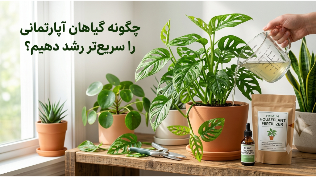چگونه گیاهان آپارتمانی را سریعتر رشد دهیم؟