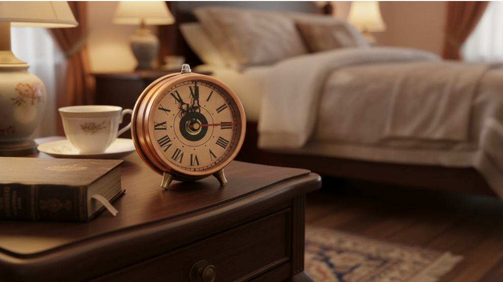 عرضه ساعت مسی رومیزی جذاب | خرید انواع ساعت مسی رومیزی دست‌ساز