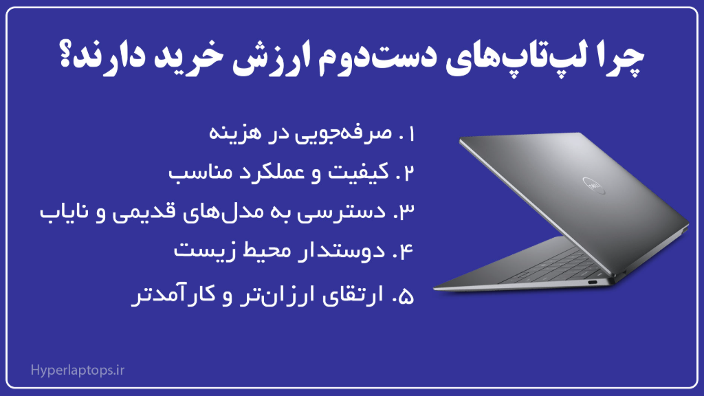چرا لپ‌تاپ‌های دست‌دوم ارزش خرید دارند؟