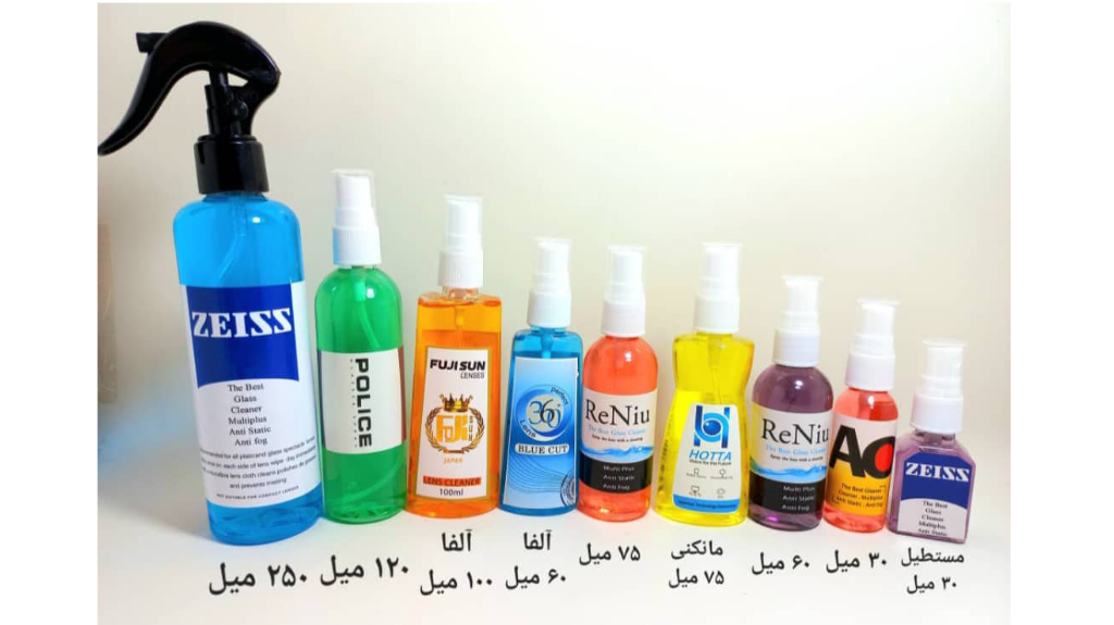 انواع اسپره عینک