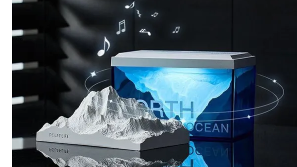 چراغ خواب اسپیکردار دکوری کوه یخ Polar Glacier