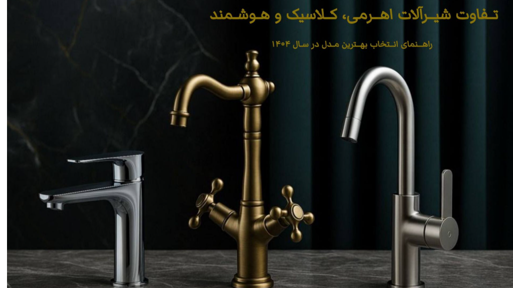 تفاوت شیرآلات اهرمی، کلاسیک و هوشمند | تسلن