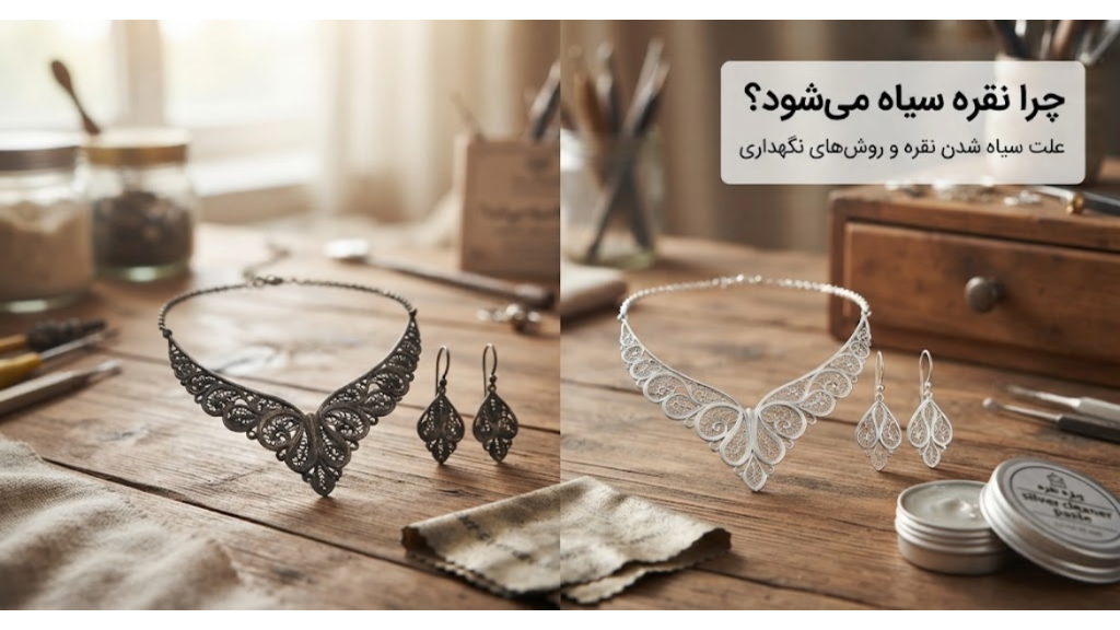 چرا نقره سیاه میشود؟ علت سیاه شدن نقره و روشهای نگهداری