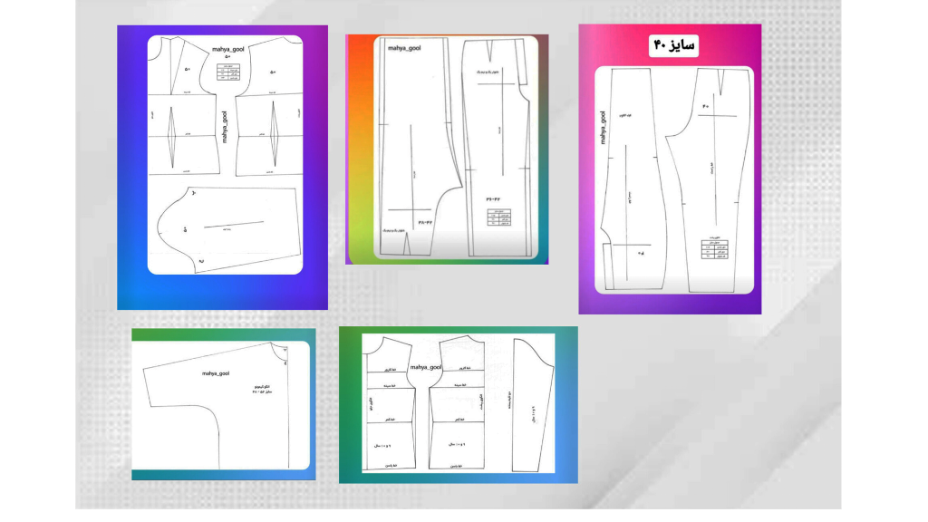الگو های آماده جادویی محیا گل