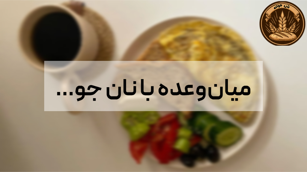 انواع میان وعده با نان جو...