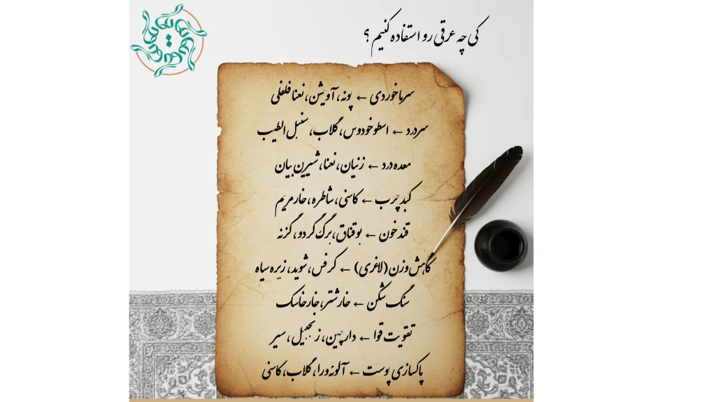 کاربرد عرقیات