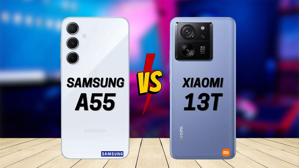 مقایسه سامسونگ A55 با شیائومی 13T