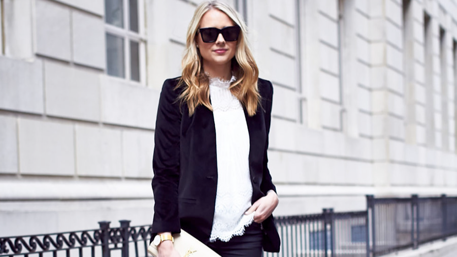 ایدهی جذاب برای ست کردن کت مخمل در استایل زنانه