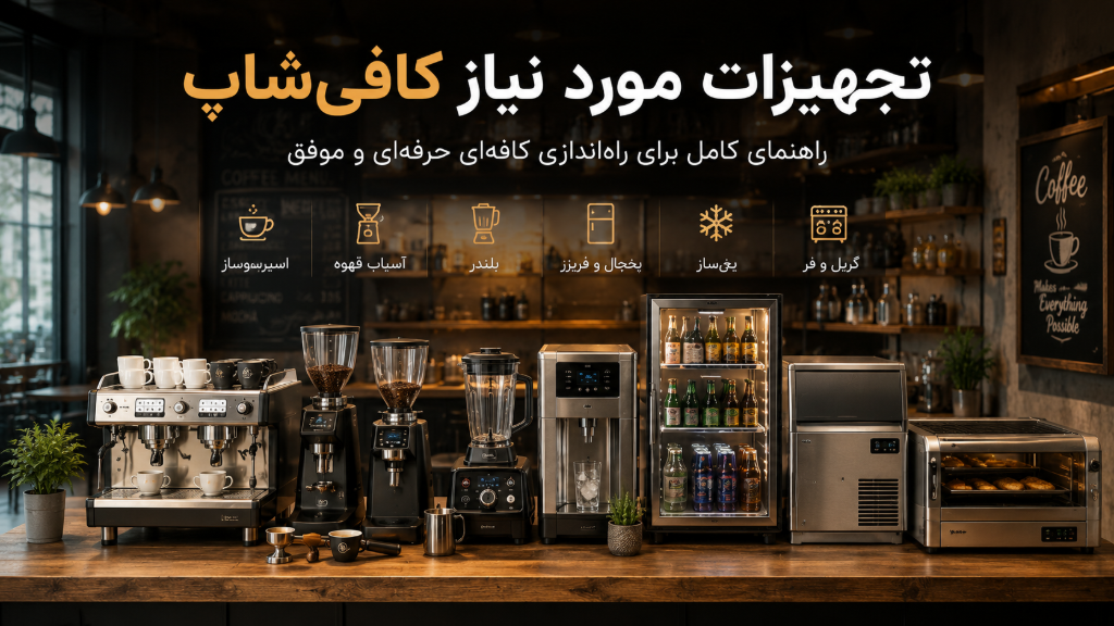 تجهیزات مورد نیاز کافی‌شاپ