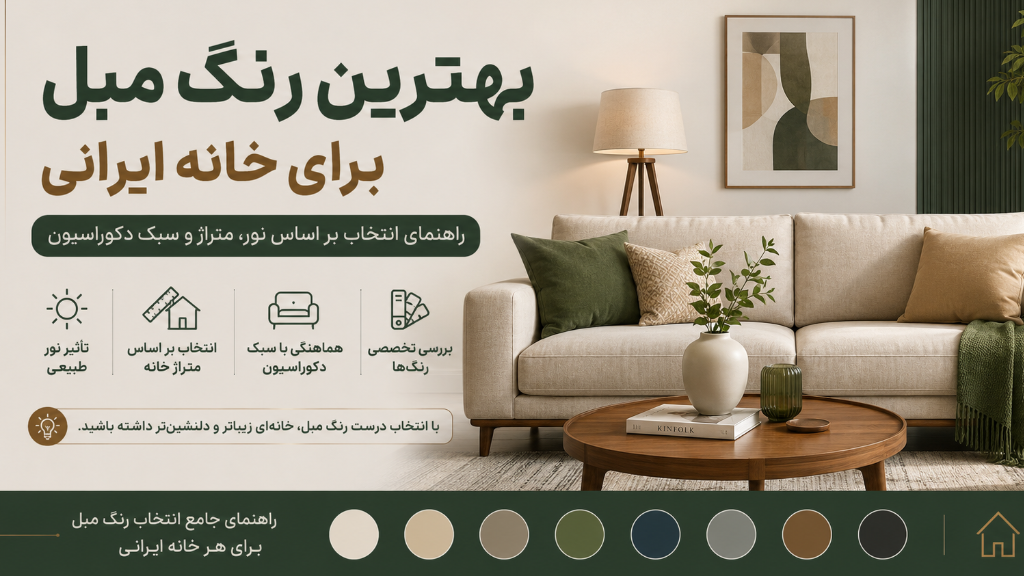 بهترین رنگ مبل برای خانه ایرانی