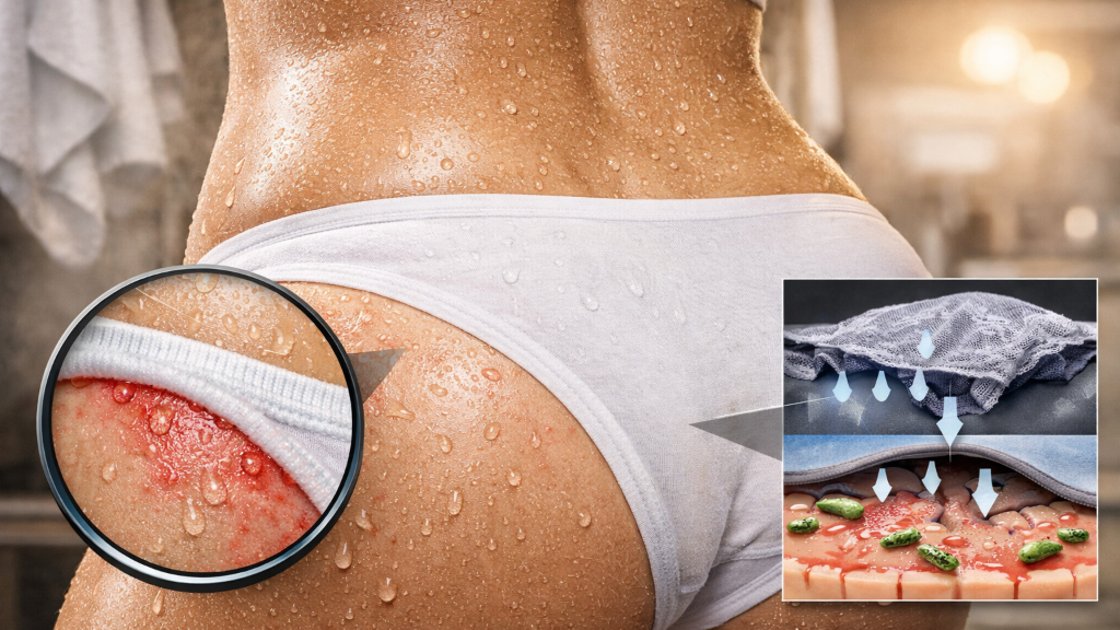 نقش تعریق در ناراحتیهای پوستی مرتبط با لباس زیر