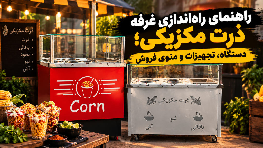 راهنمای راه‌اندازی غرفه ذرت مکزیکی؛ دستگاه، تجهیزات و منوی فروش