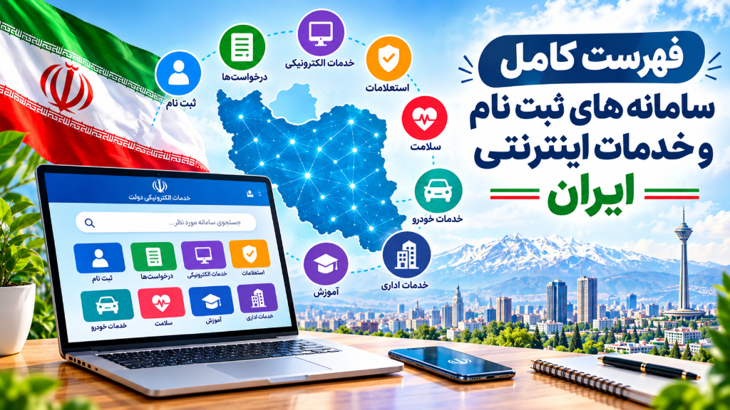 فهرست کامل سامانه‌های ثبت‌نام و خدمات اینترنتی ایران در سال 1405