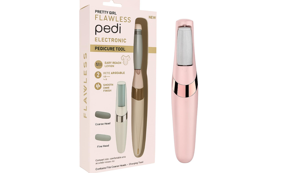 سنگ پا و سوهان شارژی دوکاره مدل Flawless Pedi
