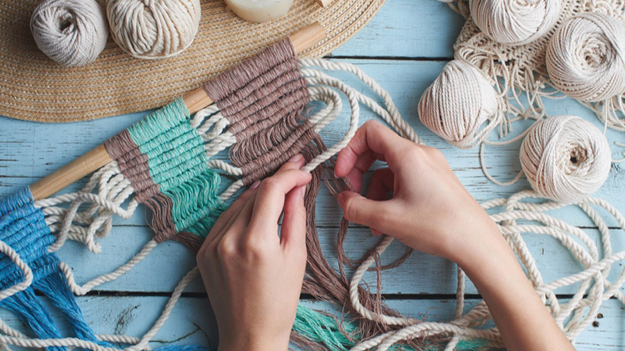 وسایل مورد نیاز برای مکرومه بافی