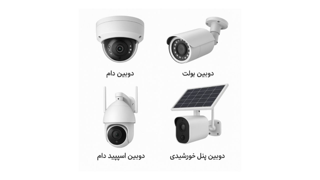 آشنایی با انواع دوربینهای مداربسته و دوربینهای پنل خورشیدی