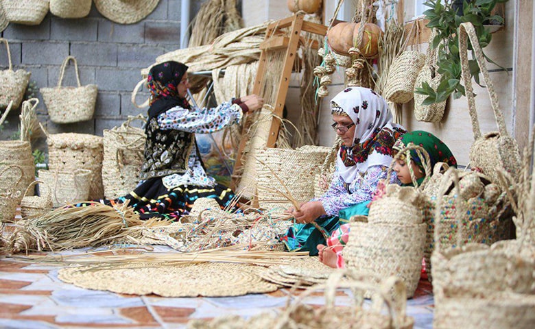 حصیربافی صنایع دستی شمال