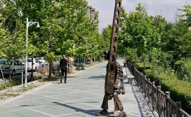 مسیر دسترسی به پارک ساعی