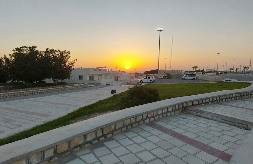 پارک آفتاب قشم هنگام غروب