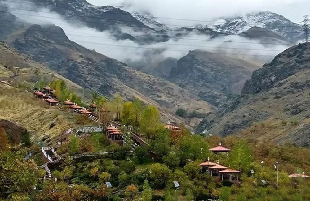 گلابدره در یک روز ابری