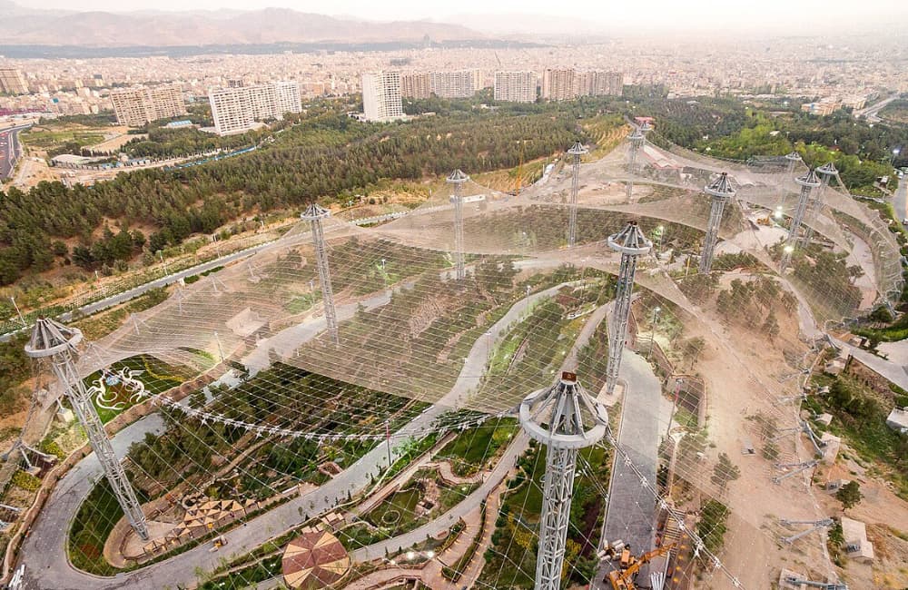 باغ پرندگان تهران از نمای بالا
