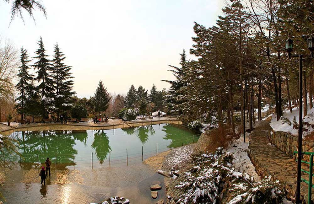 پارک جمشیدیه در زمستان