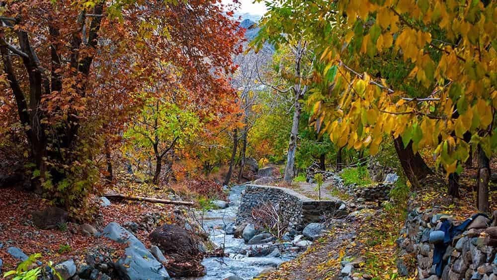طبیعت پاییزی روستای سنگان