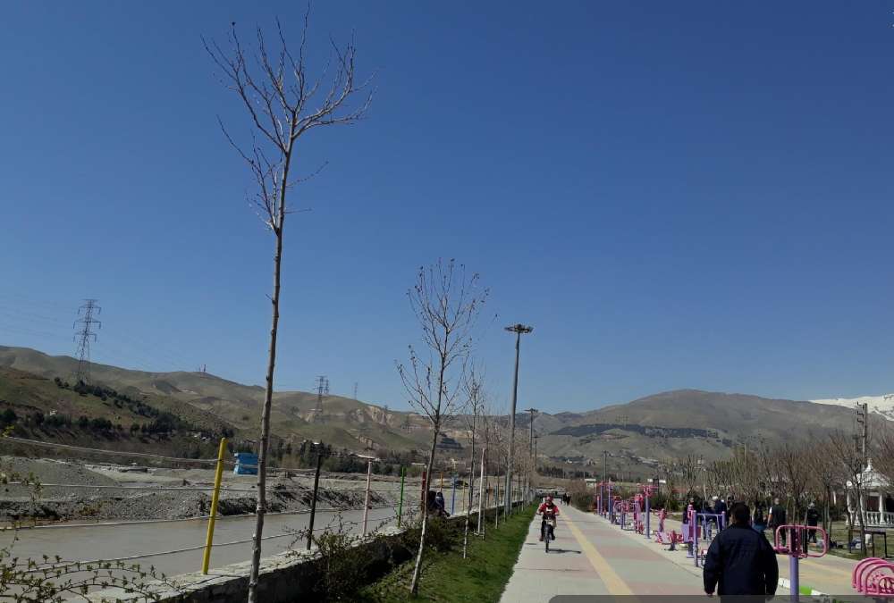 مسیر دوچرخه سواری پارک ساحلی لواسان