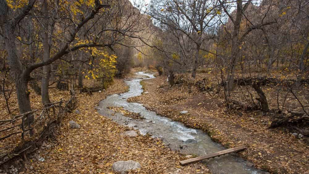 روستای درده از توابع شهرستان فیروزکوه در فصل پاییز
