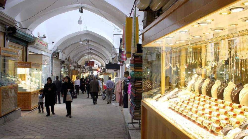 یکی از راسته‌های بازار طلای تهران