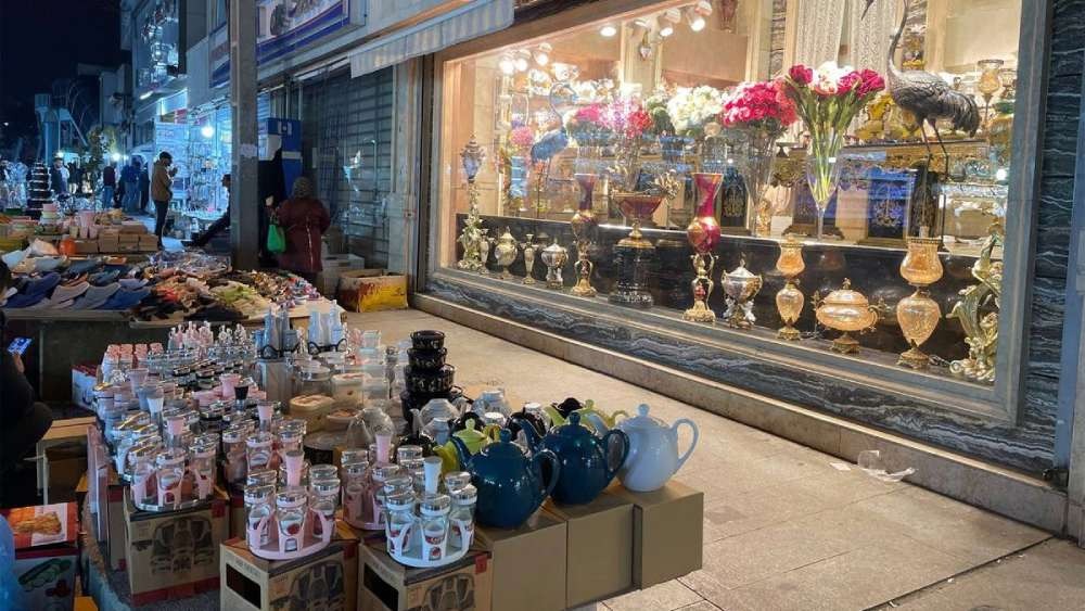ظروف چینی در بازار شوش
