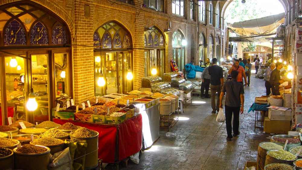 قسمتی از بازار تهران