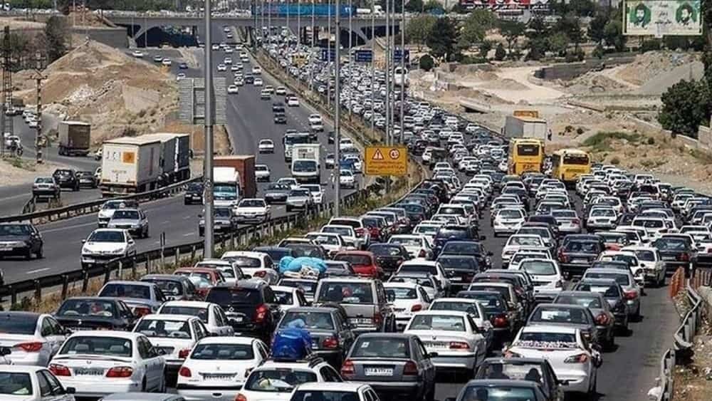 ترافیک شدید آزادراه تهران کرج