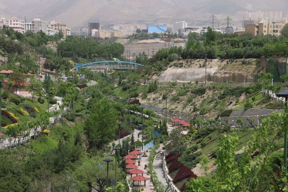 پارک نهج‌البلاغه تهران از نمای دور