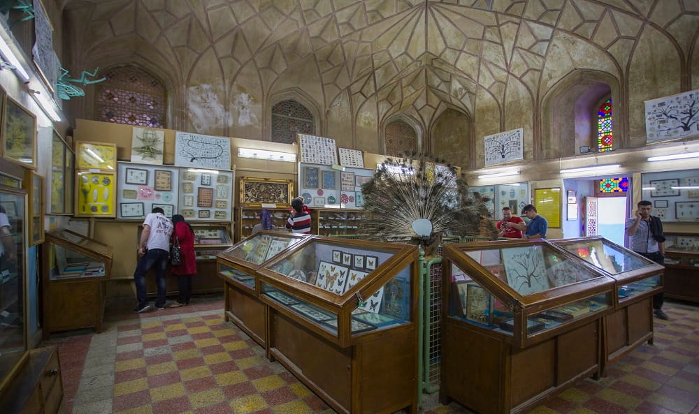 نمایی از داخل موزه تاریخ طبیعی اصفهان