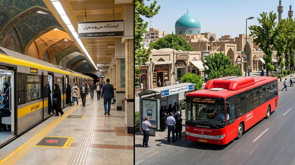 راهنمای کامل حمل و نقل عمومی اصفهان: گشت‌وگذار ارزان و سریع (مثل یک محلی!)