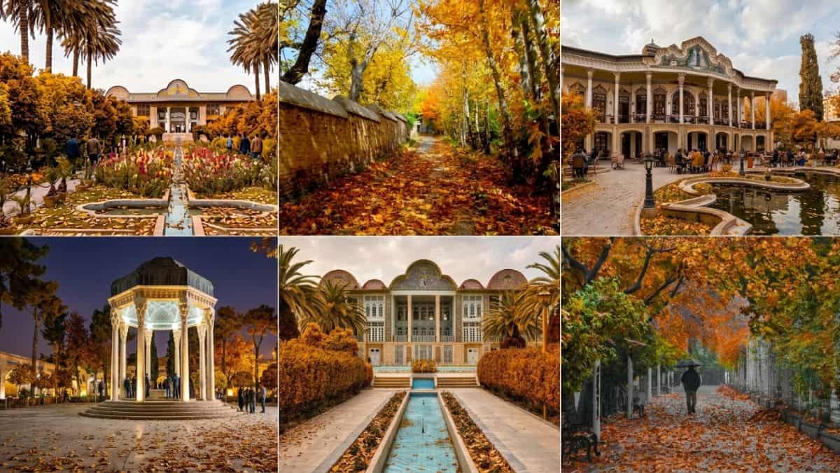 جاهای دیدنی شیراز در پاییز؛ راهنمای سفر به شهر شعر و نارنج