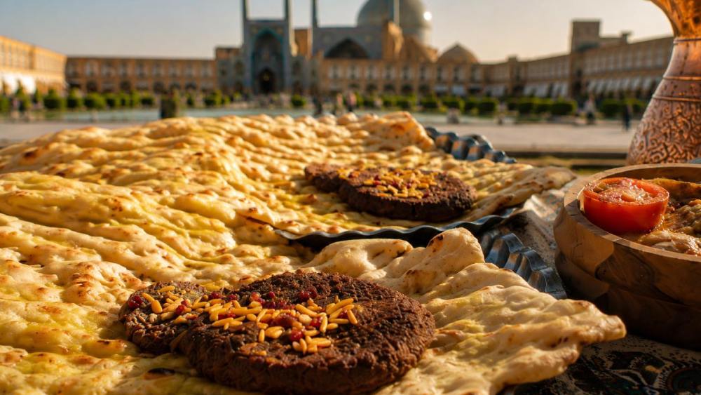بریانی اصفهان با منظره میدان نقش جهان