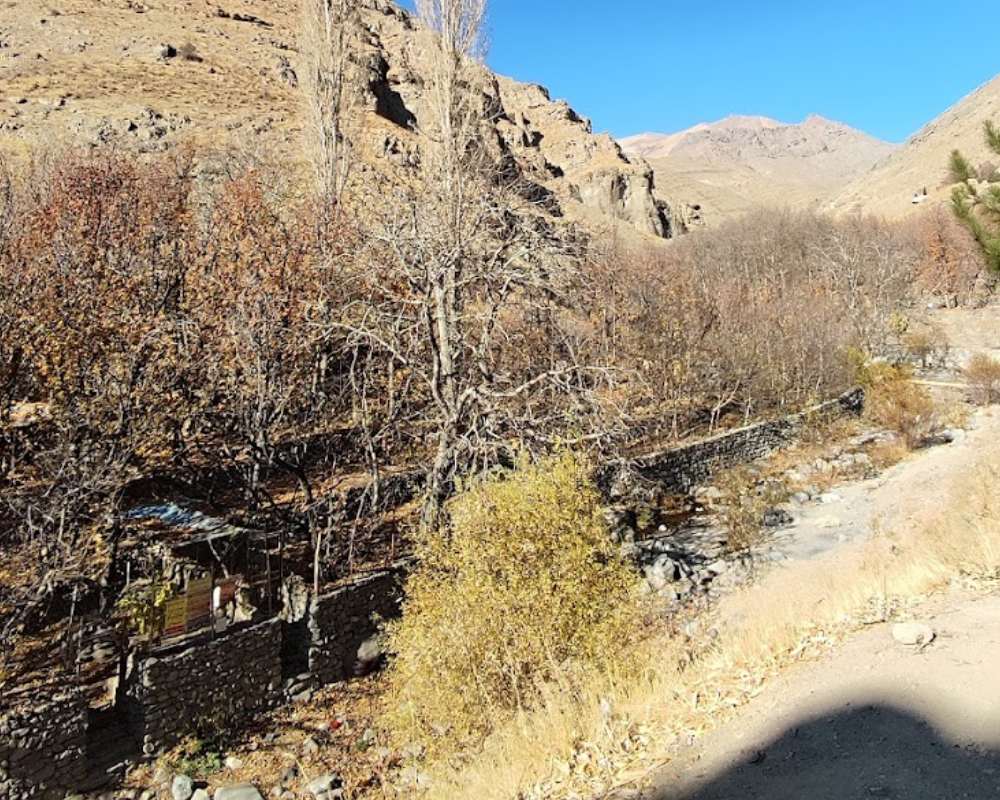 بخشی از رودخانه روستای سنگان