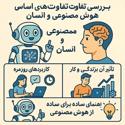 تفاوت هوش مصنوعی و انسان