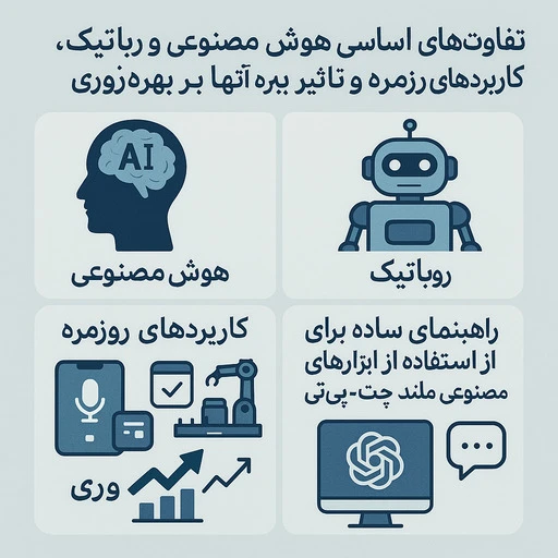 تفاوت هوش مصنوعی با رباتیک