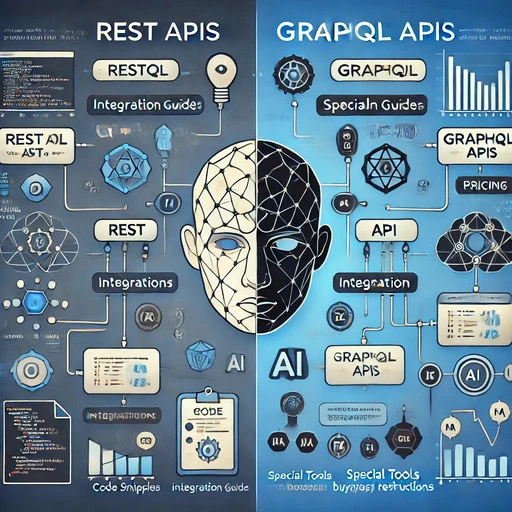 تفاوت ای پی آی REST و GraphQL در AI
