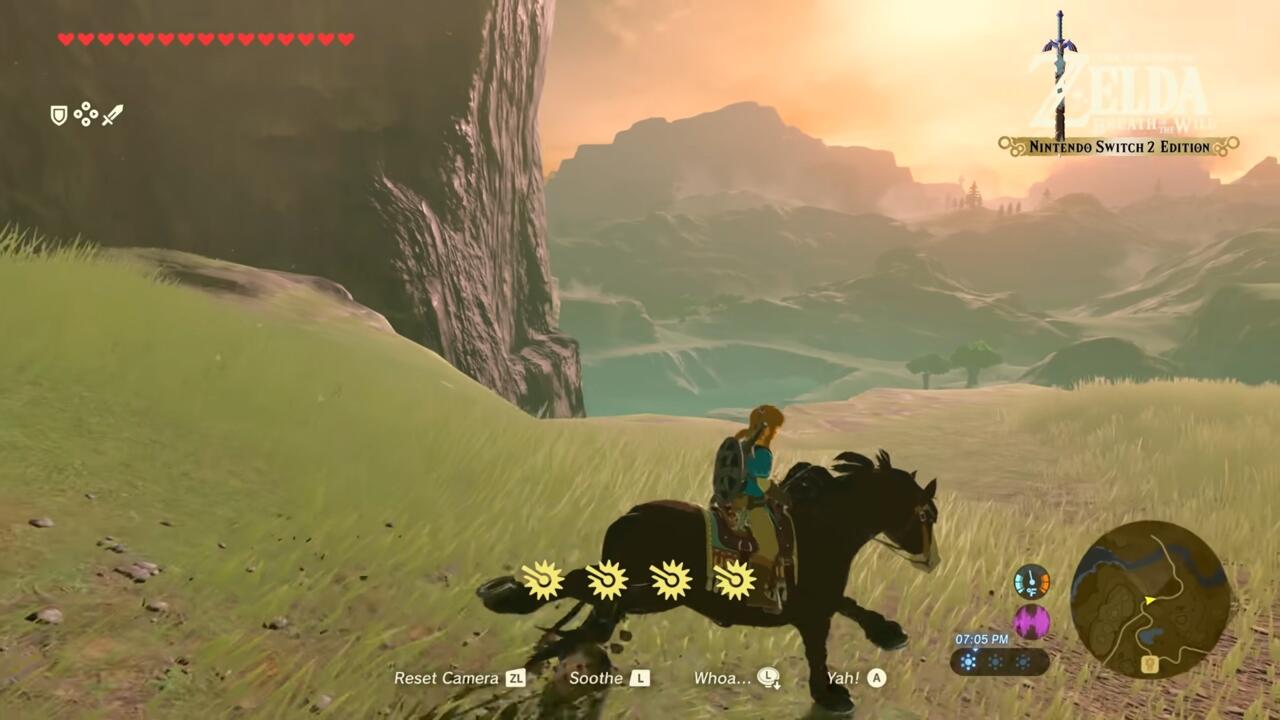 نسخه Switch 2 بازی The Legend of Zelda: Breath of the Wild