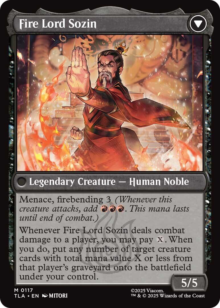 Fire Lord Sozin (Borderless Double-Faced)