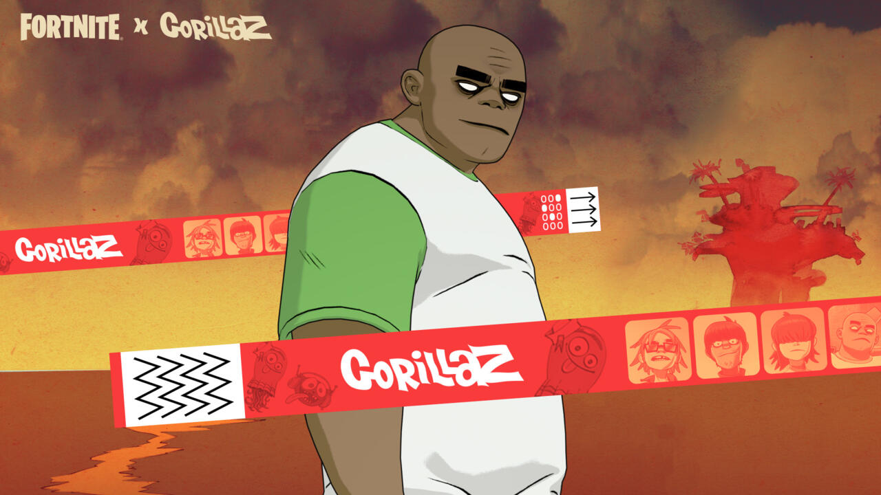 اسکین راسل بلافاصله با خرید پاس موسیقی Gorillaz باز میشود.