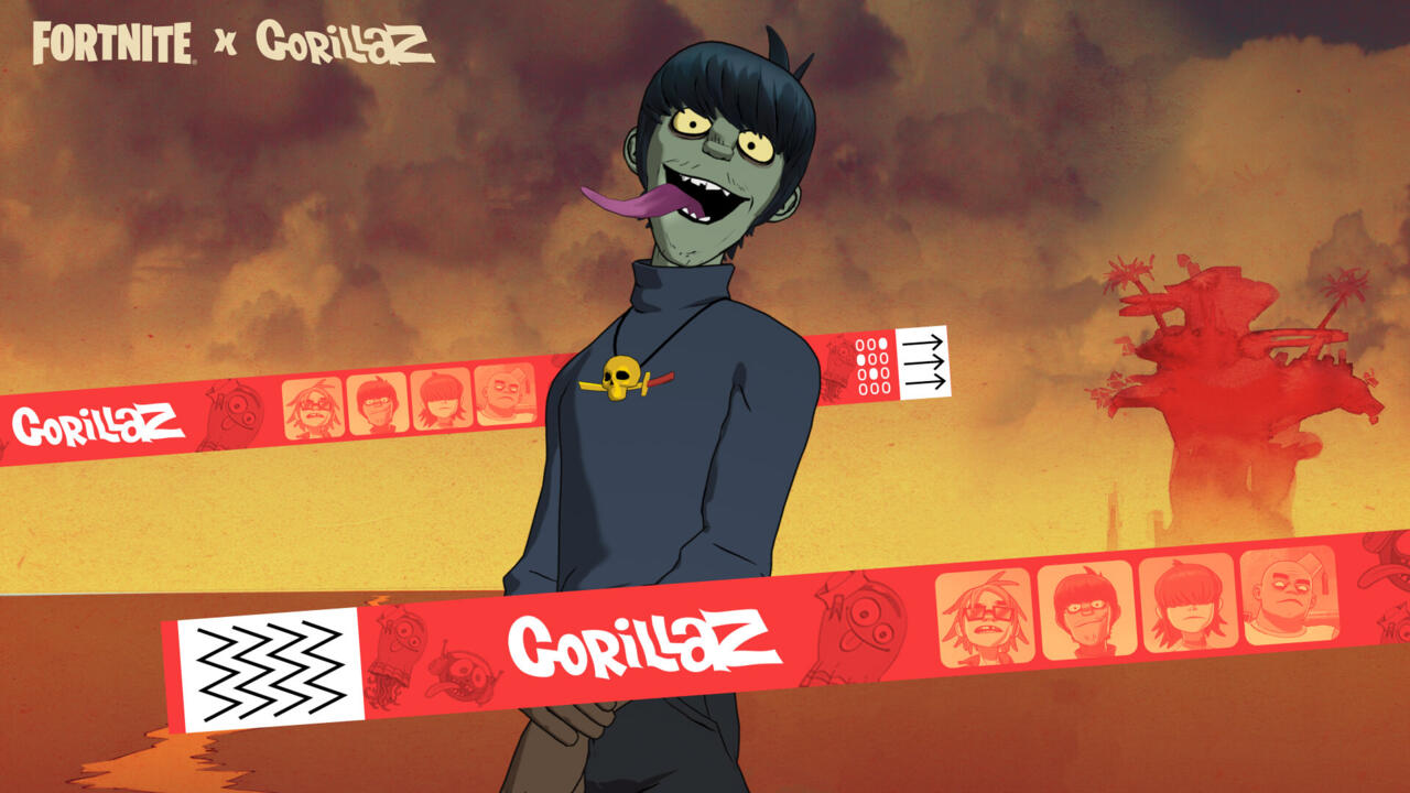 اسکین Murdoc جایزه نهایی در گذر موسیقی Gorillaz است.