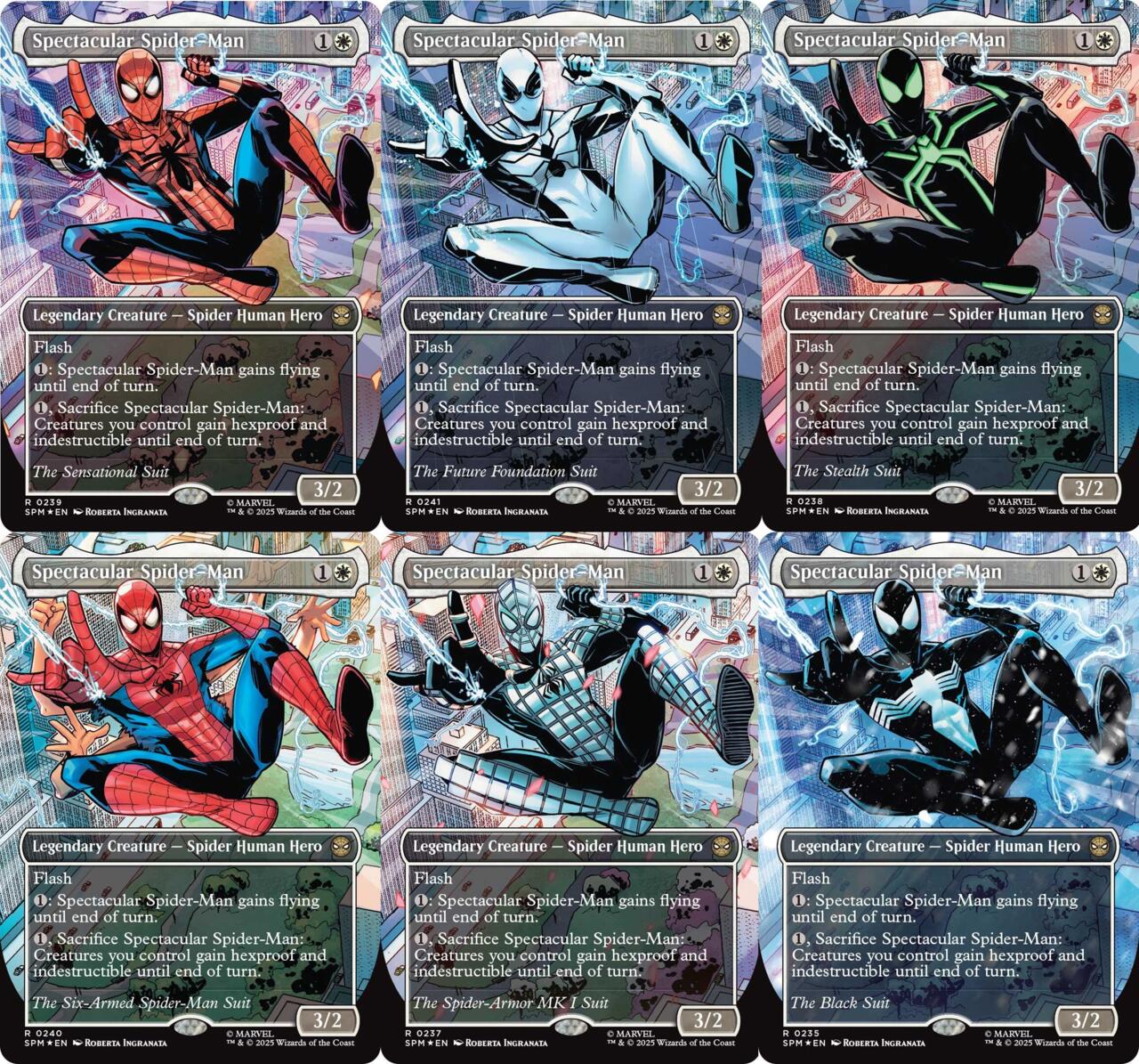 اسپایدرمن شگفت‌انگیز (نسخه‌های تغییر لباس)