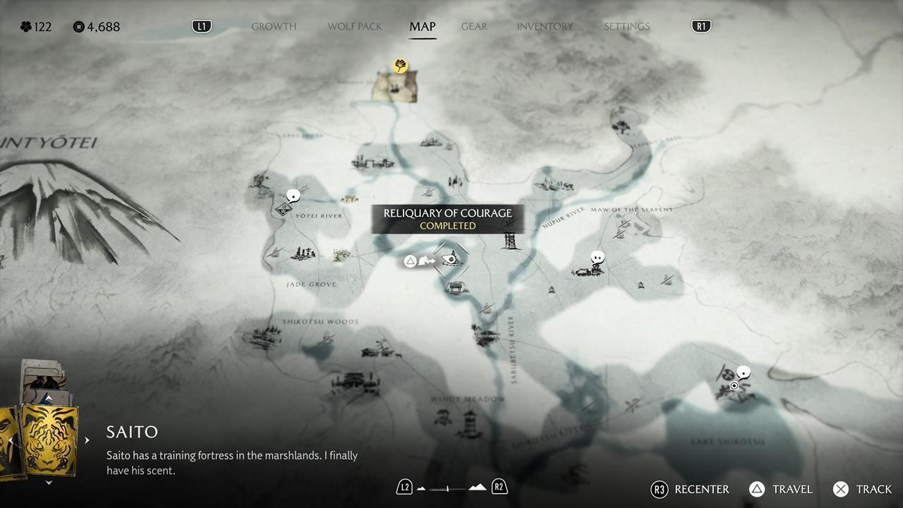 مکان و معمای Reliquary of Courage در Yotei Grasslands