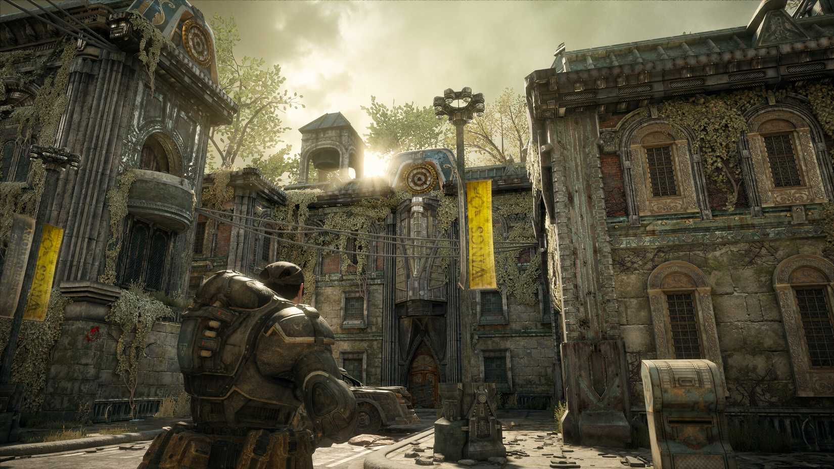 مارکوس فنیکس و دیگر اعضای دلتا اسکواد در Gears of War: Reloaded.