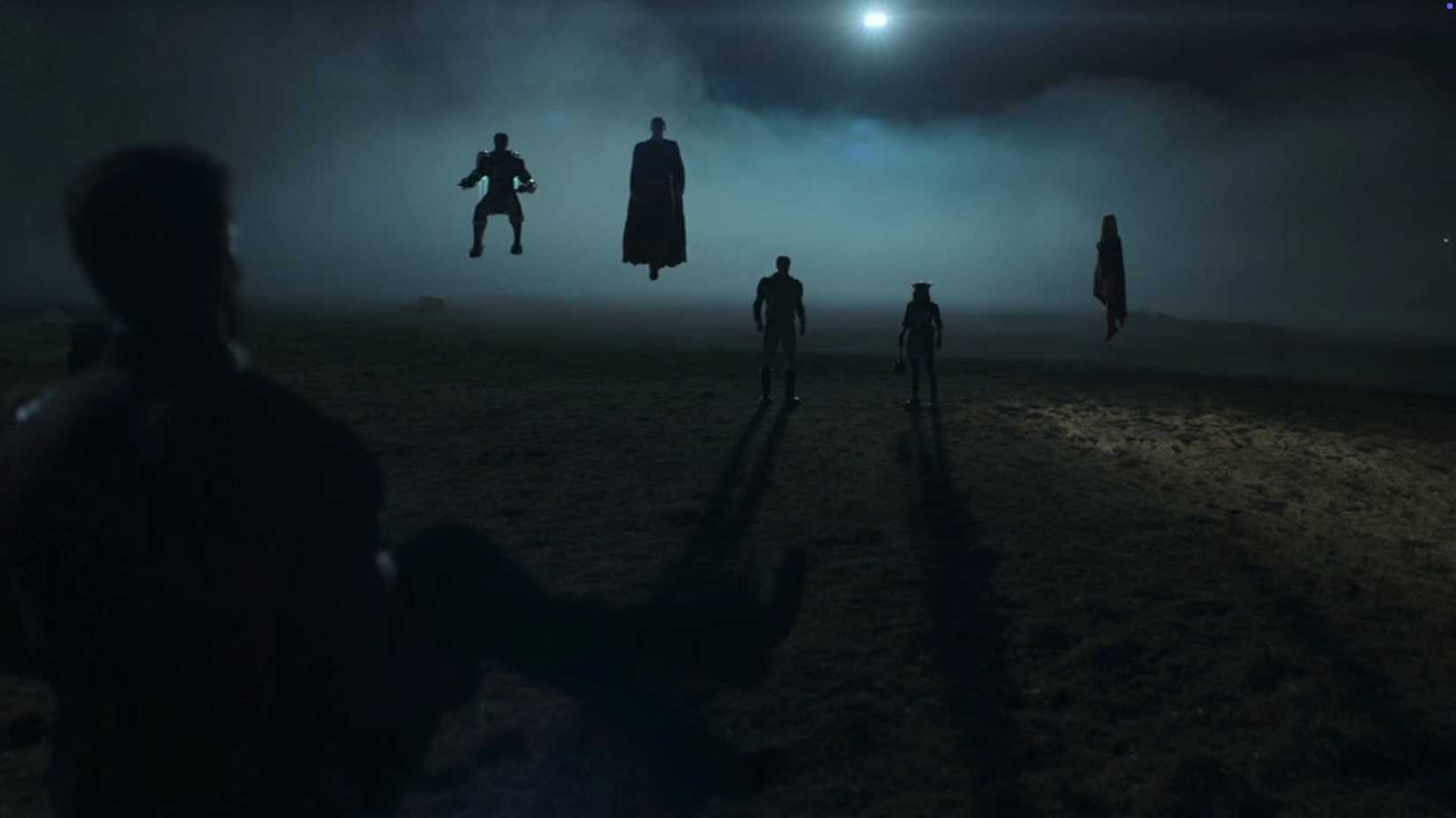 کل تیم Peacemaker در یک رستوران خانوادگی در یک صحنه از قسمت 1 نشسته‌اند